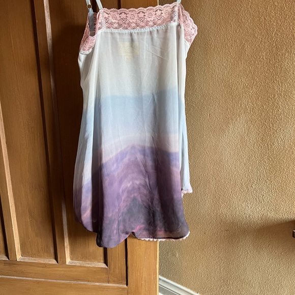 WILDFOX FESTIVAL gold tag sample Lace Trim Ombre Slip Dress/Camisole FESTIVAL - Picture 1 of 3